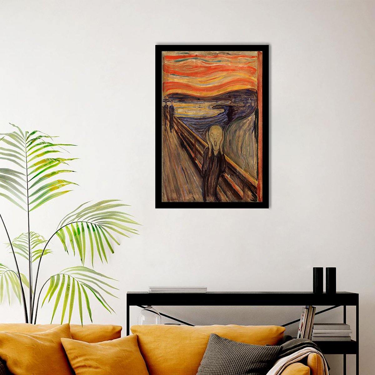 The scream 1893 - Edvard Munch - Art Print, Frame Art, Painting Art ...