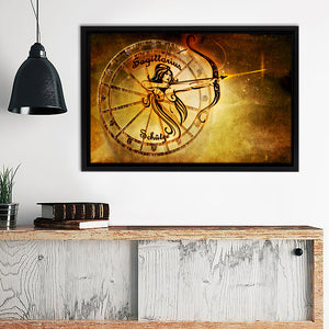The Sign Of Sagittarius Tramseye Framed Canvas Wall Art - Canvas Prints, Prints For Sale, Painting Canvas,Framed Prints