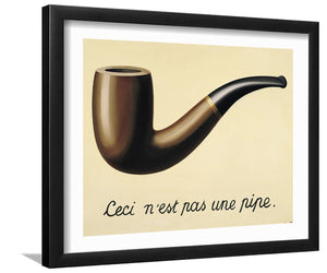 Thetreachery Of Images (This Is Not A Pipe)  By René Magritte-Canvas art,Art Print,Frame art,Plexiglass cover