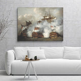 Third Battle Of Ushant Between Great Britain And France 1794 Canvas Wall Art - Canvas Prints, Prints For Sale, Painting Canvas,Canvas On Sale