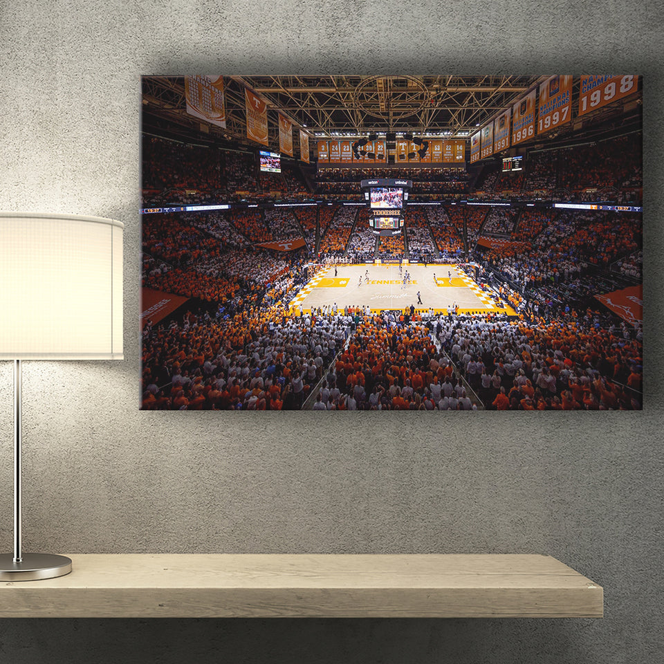 Thompson Boling Arena, Stadium Canvas, Sport Art, Gift for him, Fan Gift, Canvas Prints Wall Art Decor