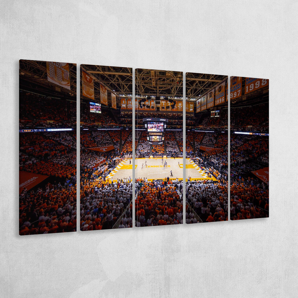 Thompson Boling Arena, Stadium Canvas, Sport Art, Gift for him, Multi Panels B, Canvas Prints Wall Art Decor