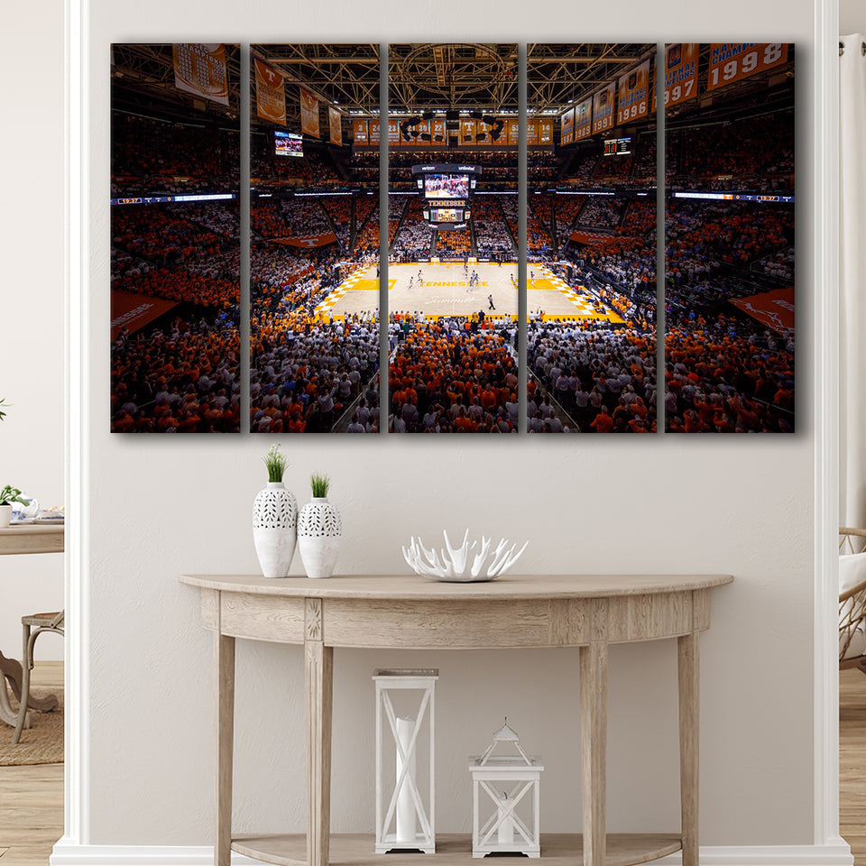 Thompson Boling Arena, Stadium Canvas, Sport Art, Gift for him, Multi Panels B, Canvas Prints Wall Art Decor