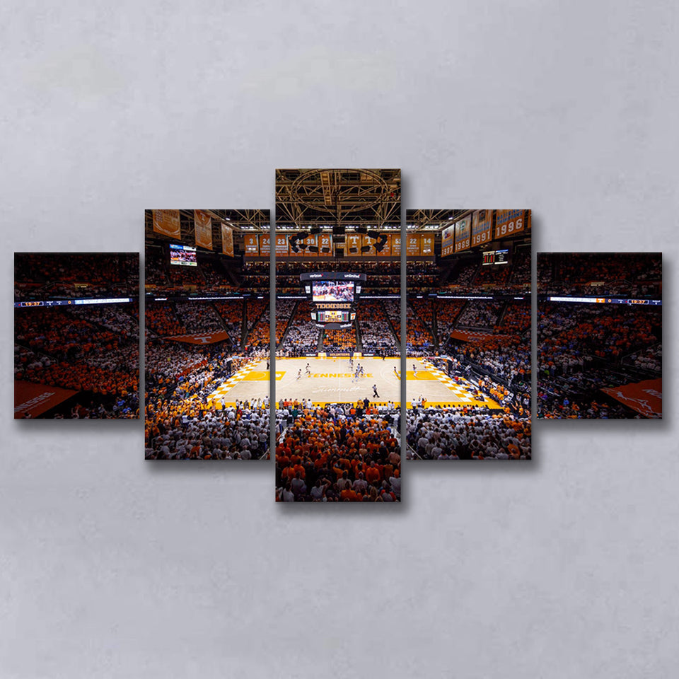 Thompson Boling Arena, Stadium Canvas, Sport Art, Large Canvas, Multi Panels, Canvas Prints Wall Art Decor