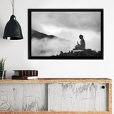 Tian Tan Buddha Ngong Ping Lantau Island Hong Kong  Framed Canvas Prints - Painting Canvas, Framed Art, Canvas Art, Prints for Sale,Wall Art