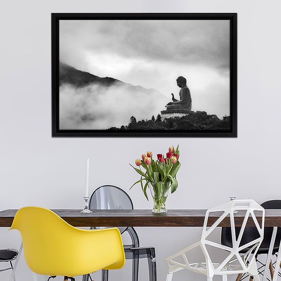 Tian Tan Buddha Ngong Ping Lantau Island Hong Kong  Framed Canvas Prints - Painting Canvas, Framed Art, Canvas Art, Prints for Sale,Wall Art