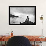 Tian Tan Buddha Ngong Ping Lantau Island Hong Kong  Framed Canvas Prints - Painting Canvas, Framed Art, Canvas Art, Prints for Sale,Wall Art