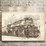 Tickets Dwindling For Union Pacific Vintage Train Ride In Louisiana Canvas Prints Wall Art - Painting Canvas, Painting Prints, Home Decor