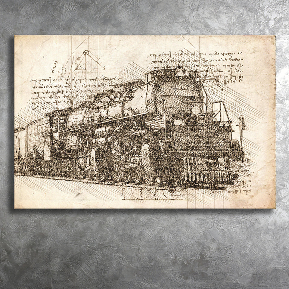 Tickets Dwindling For Union Pacific Vintage Train Ride In Louisiana Canvas Prints Wall Art - Painting Canvas, Painting Prints, Home Decor