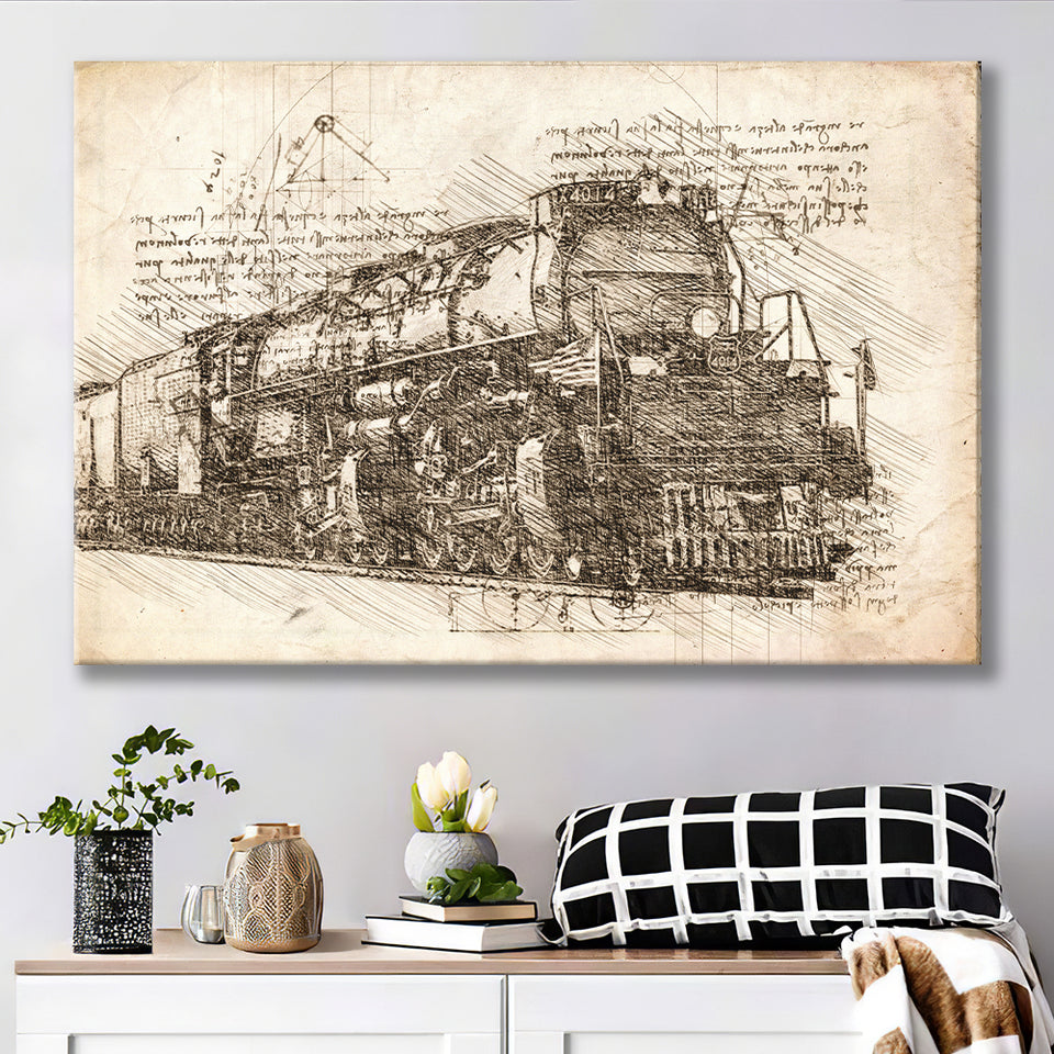 Tickets Dwindling For Union Pacific Vintage Train Ride In Louisiana Canvas Prints Wall Art - Painting Canvas, Painting Prints, Home Decor
