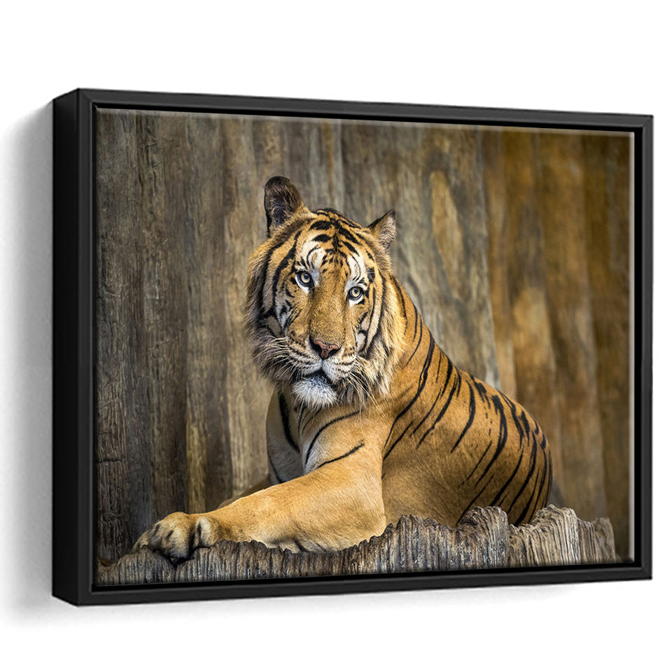 Tiger Printing Art Big Cat Wild Animal Art Framed Canvas Prints Wall Art Decor - Paiting Canvas, Art Prints, Floating Frame