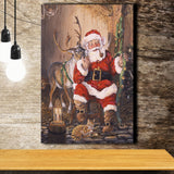 Time to Go Santa Claus Canvas Xmas Prints Wall Art - Painting Canvas, Home Wall Decor, Canvas Gift, Prints for Sale
