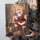 Time to Go Santa Claus Canvas Xmas Prints Wall Art - Painting Canvas, Home Wall Decor, Canvas Gift, Prints for Sale