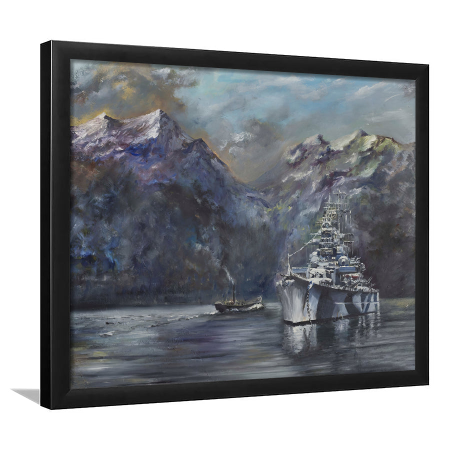 Tirpitz Norway 1995 Framed Art Prints Wall Decor - Painting Art, Framed Picture, Home Decor, For Sale