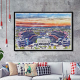 Titans Football Stadium Nissan Stadium Watercolor, Sport Prints Fan Gift, Framed Art Prints Wall Art Decor