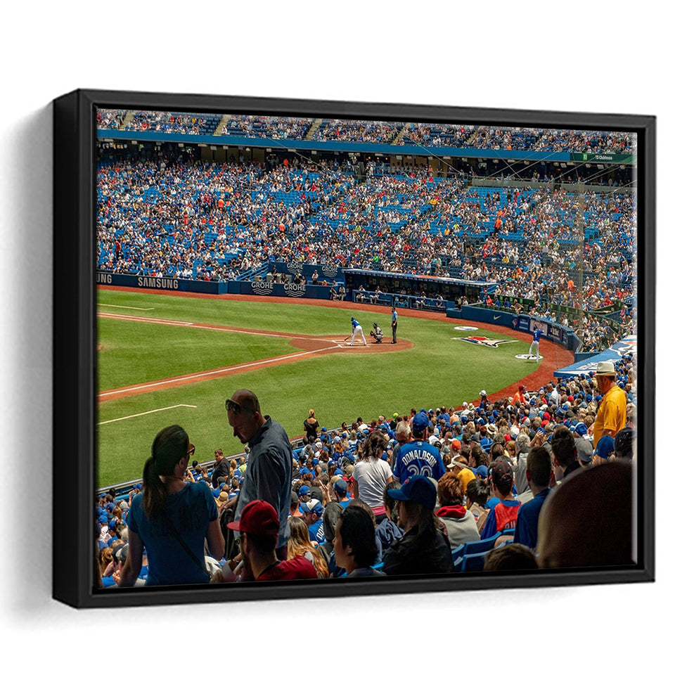 Toronto Bluejays Stadium Framed Canvas Prints Rogers Centre Stadium Wall Art,Sport Stadium Art Prints, Fan Gift