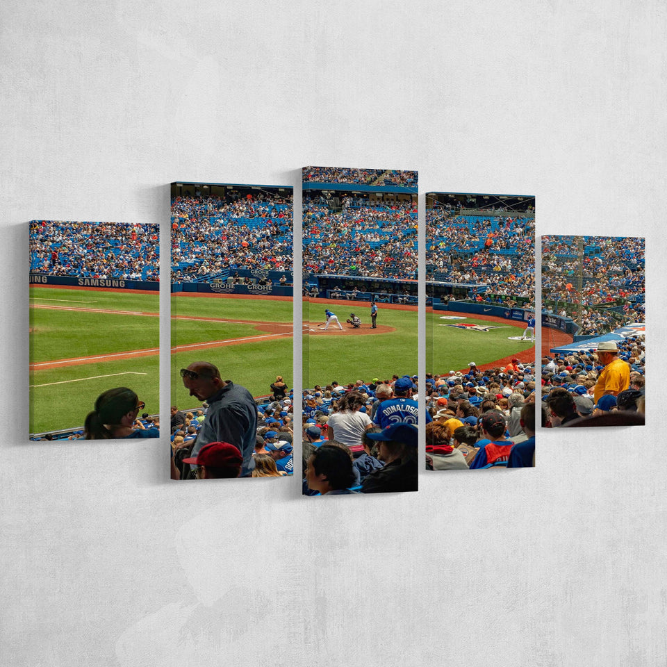 Toronto Bluejays Stadium Canvas Prints Rogers Centre Stadium Wall Art,Multi Panels,Sport Stadium Art Prints, Fan Gift