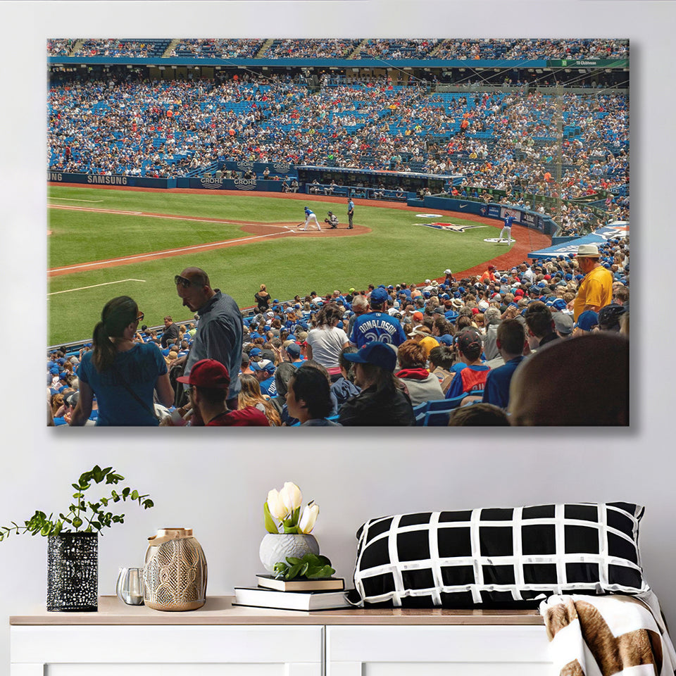 Toronto Bluejays Stadium Canvas Prints Rogers Centre Stadium Wall Art,Sport Stadium Art Prints, Fan Gift, Wall Decor