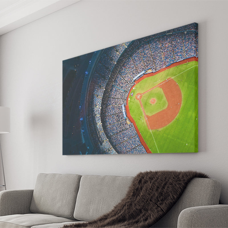 Toronto Bluejays Stadium Canvas Prints Rogers Centre Wall Art Aerial,Sport Stadium Art Prints, Fan Gift, Wall Decor