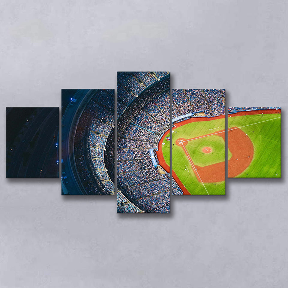 Toronto Bluejays Stadium Canvas Prints Rogers Centre Wall Art Aerial,Multi Panels,Sport Stadium Art Prints, Fan Gift