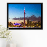 Toronto City Framed Canvas Prints Wall Art Decor - Paiting Canvas, Art Prints, Floating Frame