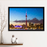 Toronto City Framed Canvas Prints Wall Art Decor - Paiting Canvas, Art Prints, Floating Frame