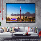 Toronto City Framed Canvas Prints Wall Art Decor - Paiting Canvas, Art Prints, Floating Frame