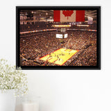 Toronto Raptors Stadium Framed Canvas Prints Scotiabank Arena Wall Art,Sport Stadium Art Prints, Fan Gift