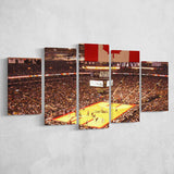 Toronto Raptors Stadium Canvas Prints Scotiabank Arena Wall Art,Multi Panels,Sport Stadium Art Prints, Fan Gift
