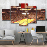 Toronto Raptors Stadium Canvas Prints Scotiabank Arena Wall Art,Multi Panels,Sport Stadium Art Prints, Fan Gift