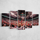 Toronto Raptors Stadium Canvas Prints Scotiabank Arena Wall Art,Multi Panels,Sport Stadium Art Prints, Fan Gift