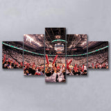 Toronto Raptors Stadium Canvas Prints Scotiabank Arena Wall Art,Multi Panels,Sport Stadium Art Prints, Fan Gift