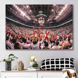 Toronto Raptors Stadium Canvas Prints Scotiabank Arena Wall Art,Sport Stadium Art Prints, Fan Gift, Wall Decor