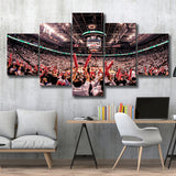Toronto Raptors Stadium Canvas Prints Scotiabank Arena Wall Art,Multi Panels,Sport Stadium Art Prints, Fan Gift