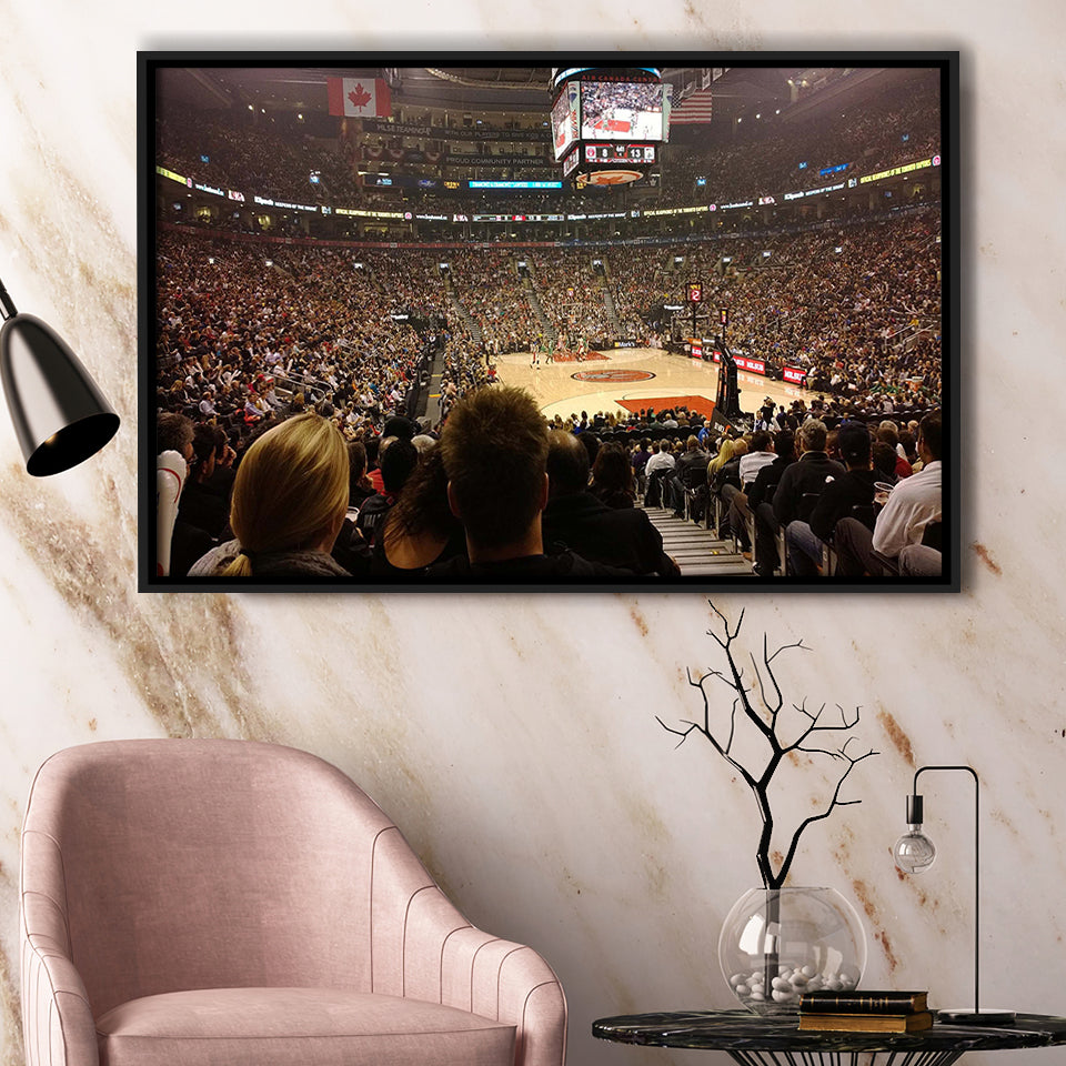 Toronto Raptors Wall Art Scotiabank Arena Stadium Framed Canvas Prints,Sport Stadium Art Prints, Fan Gift