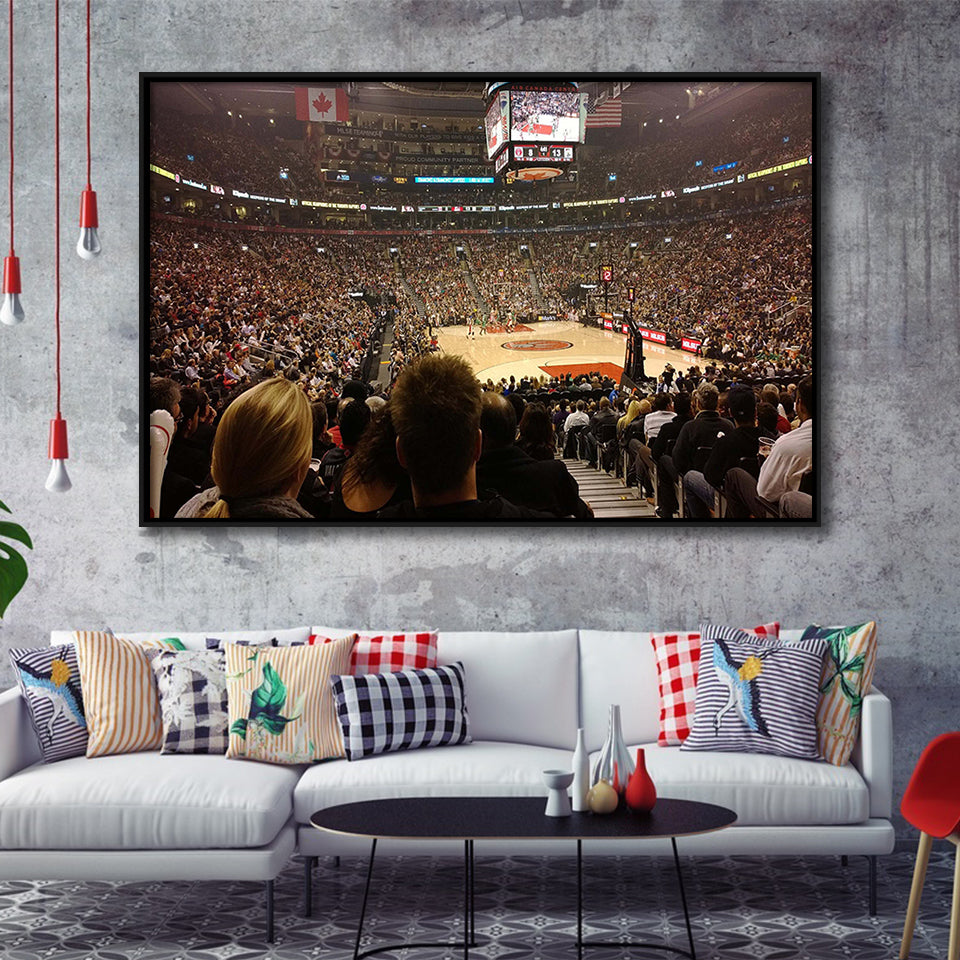 Toronto Raptors Wall Art Scotiabank Arena Stadium Framed Canvas Prints,Sport Stadium Art Prints, Fan Gift