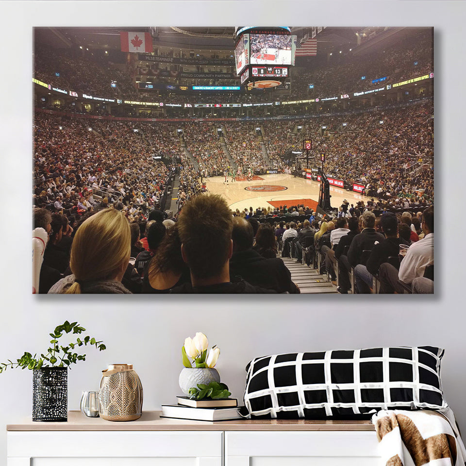 Toronto Raptors Wall Art Scotiabank Arena Stadium Canvas Prints,Sport Stadium Art Prints, Fan Gift, Wall Decor