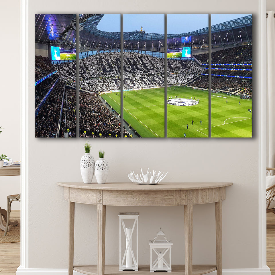 Tottenham Hotspur Stadium Canvas Prints Wall Art Football,Multi Panels B,Sport Stadium Art Prints, Fan Gift