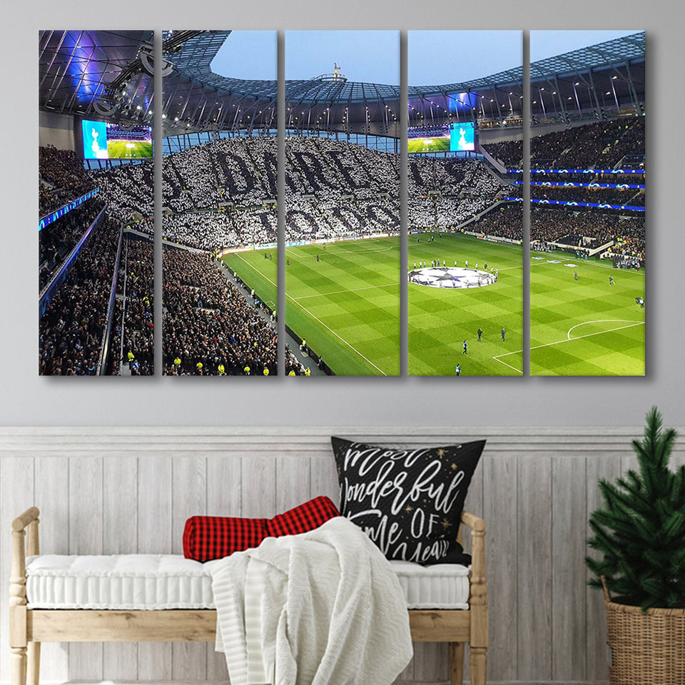 Tottenham Hotspur Stadium Canvas Prints Wall Art Football,Multi Panels B,Sport Stadium Art Prints, Fan Gift