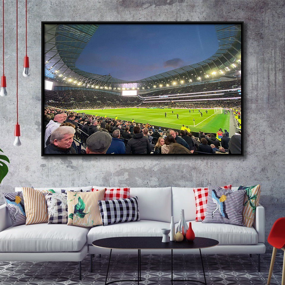 Tottenham Hotspur Framed Canvas Prints Stadium Wall Art Football Art,Sport Stadium Art Prints, Fan Gift