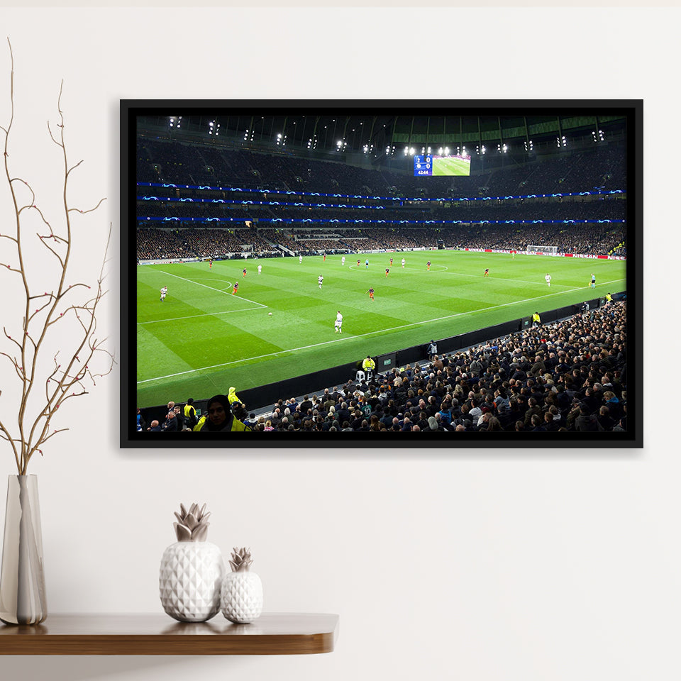 Tottenham Hotspur Stadium Framed Canvas Prints Wall Art,Sport Stadium Art Prints, Fan Gift