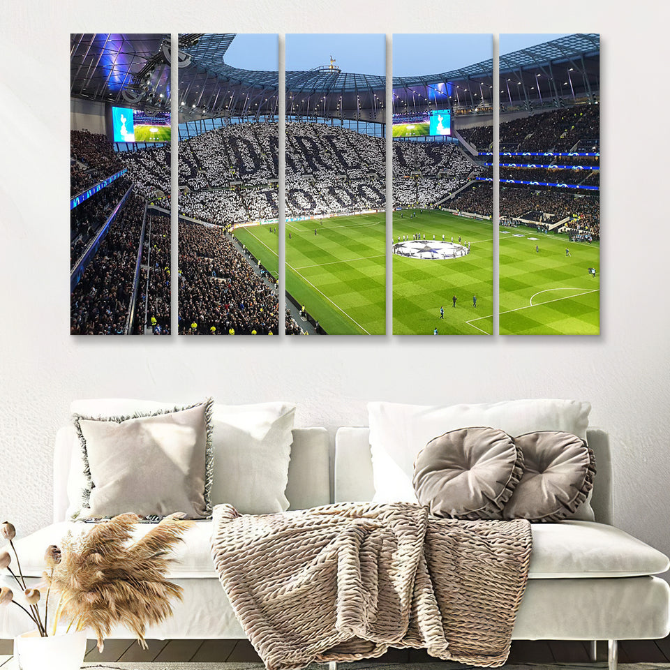 Tottenham Hotspur Stadium 5 Pieces B Canvas Prints Wall Art - Painting Canvas, Multi Panels,5 Panel, Wall Decor