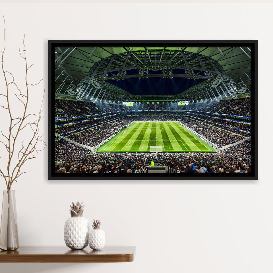 Tottenham Spurs Stadium, Stadium Canvas, Sport Art, Gift for him, Framed Canvas Prints Wall Art Decor, Framed Picture