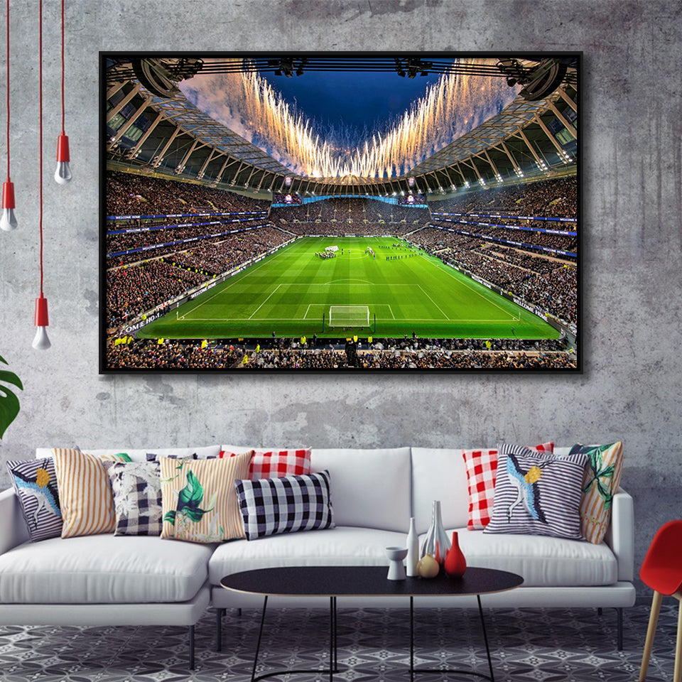 Tottenham hotspur Stadium, Stadium Canvas, Sport Art, Gift for him, Framed Canvas Prints Wall Art Decor, Framed Picture
