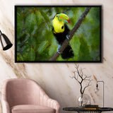 Toucan Bird Contemporary Framed Canvas Prints Wall Art Decor - Paiting Canvas, Art Prints, Floating Frame