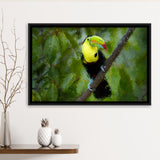 Toucan Bird Contemporary Framed Canvas Prints Wall Art Decor - Paiting Canvas, Art Prints, Floating Frame