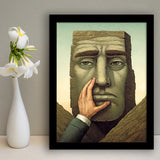 Touching Your Face Framed Art Prints Wall Decor, Framed Picture, Large Picture