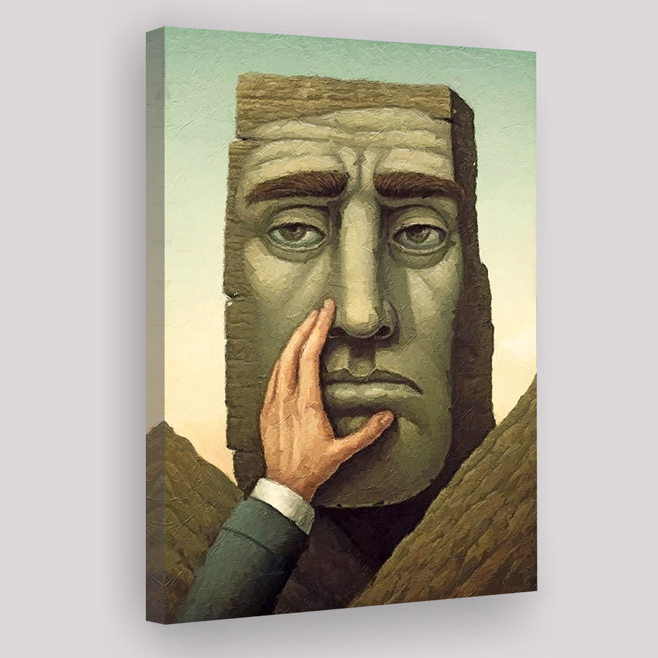 Touching Your Face Canvas Prints Wall Art, Home Living Room Decor, Large Canvas