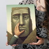 Touching Your Face Canvas Prints Wall Art, Home Living Room Decor, Large Canvas