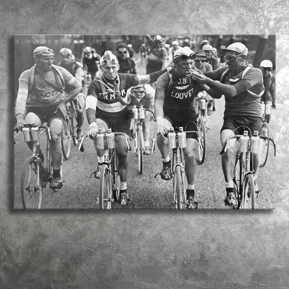 Tour De France Cyclists Smoking Black And White Print, Tour De France –  UnixCanvas
